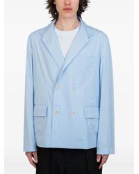 Sacai - Pinstripe Double-Breasted Blazer - Lyst