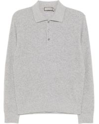 Canali - Gebreid Poloshirt - Lyst