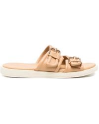 SERGIO MORETTI FIRENZE - Buckle-Fastening Leather Sandals - Lyst