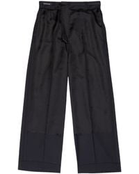 Balenciaga - Logo-print Tailored Trousers - Lyst