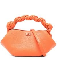 Ganni - Mini Bou Braided-Handle Tote Bag - Lyst