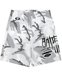 Aape By A Bathing Ape - Aapeunvs Camouflage-Print Embroidered Shorts - Lyst