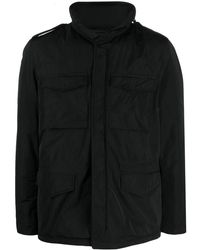 Aspesi - Funnel-Neck Long-Sleeve Jacket - Lyst