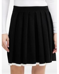 KARL LAGERFELD - Mini-Plooirok Met Geribbelde Afwerking - Lyst