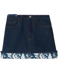 Burberry - Japanese Minirock Aus Denim - Lyst
