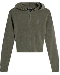 Juicy Couture - Rhinestone-Logo Knitted Hoodie - Lyst