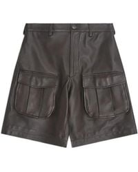 Simone Rocha - Multi-Pocket Leather Shorts - Lyst