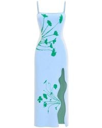 Ph5 - Iris Flower-Print Wavy-Slit Maxi Dress - Lyst