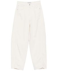 ERMANNO FIRENZE - Logo-Patch Wide-Leg Jeans - Lyst