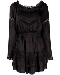 LoveShackFancy - Sanaya Lace-detail Mini Dress - Lyst