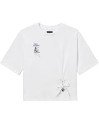Musium Div. - Graphic-Print Ribbon-Detail T-Shirt - Lyst