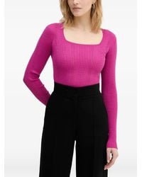 Twinset - Square-Neck Sweater - Lyst