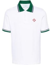 Casablancabrand - Poloshirt mit Logo-Patch - Lyst