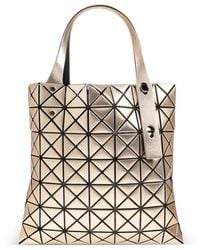 Issey Miyake - Platinum Geometric-Panels Tote Bag - Lyst