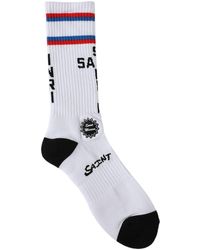 SAINT Mxxxxxx - Stripe-detailing Cotton Socks - Lyst