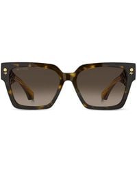 Etro - Tortoiseshell-Effect Square-Frame Sunglasses - Lyst