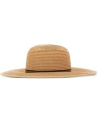 Borsalino - Sombrero De Verano Giselle Con Ribete A Rayas - Lyst