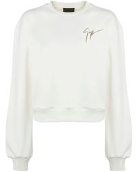 Giuseppe Zanotti - Sauvanne Crystal-Logo Sweatshirt - Lyst