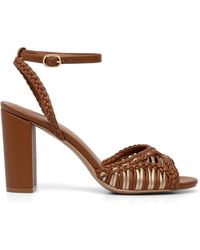 Twinset - Woven Ankle-Strap Sandals - Lyst