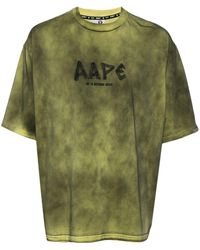 Aape By A Bathing Ape - Logo-Embroidered Cotton T-Shirt - Lyst