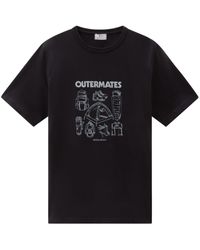 Woolrich - Logo-print Organic Cotton T-shirt - Lyst