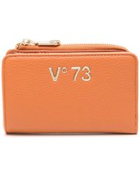 V73 - Logo-plaque Faux-leather Wallet - Lyst