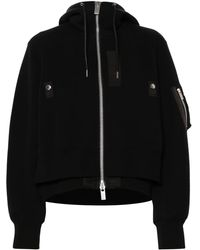 Sacai - レイヤード フーデッドジャケット - Lyst