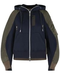 Sacai - Sponge Zip-Up Hoodie - Lyst