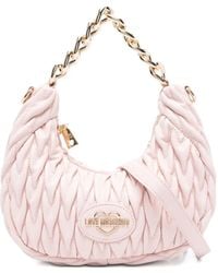 Love Moschino - Quilted Chain-Handle Shoulder Bag - Lyst