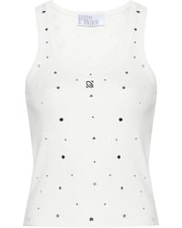 GIUSEPPE DI MORABITO - Crystal-Embellished Tank Top - Lyst