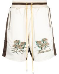 Rhude - Souvenir Shorts aus Satin - Lyst