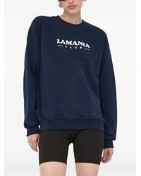 La Mania - Sweatshirt Mit Logo-Print - Lyst
