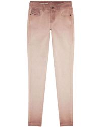 DIESEL - 2017 Slandy 09h82 Skinny-Jeans mit hohem Bund - Lyst