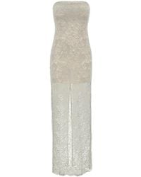 ROTATE BIRGER CHRISTENSEN - Lace Strapless Dress - Lyst