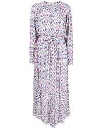 Isabel Marant - Kleid Mit Grafischem Print - Lyst
