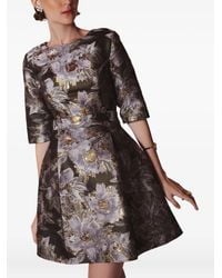 Lethicia Bronstein - Jambo Floral-Brocade Skater Dress - Lyst