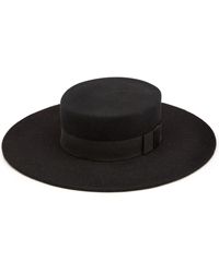Nina Ricci - Bow-embellished Boater Hat - Lyst