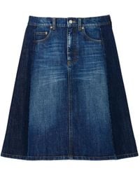 Marc Jacobs - Jupe En Jean À Design Bicolore - Lyst