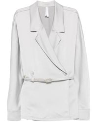 Imperial - Belted Double-Breasted Blazer - Lyst