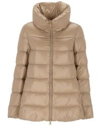 EMMA & GAIA - Quilted High-Neck Jacket - Lyst