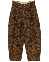 Uma Wang - Floral-Jacquard Trousers - Lyst
