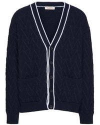 Valentino Garavani - Toile Iconographe Cotton Cardigan - Lyst