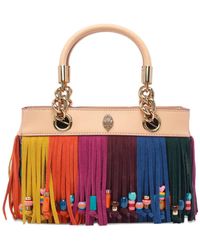 Kurt Geiger - Square Kensington Tote Bag mit Fransen - Lyst