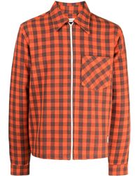 Wales Bonner - Check-Pattern Organic-Cotton Jacket - Lyst