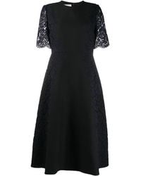 Valentino Garavani - Lace Sleeve Dress - Lyst
