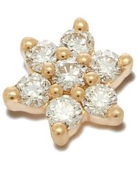 Maria Tash - 18Kt Flower Diamond Stud Earring - Lyst