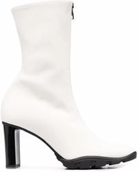 McQueen - Leather Mid-Calf 90Mm Boots - Lyst