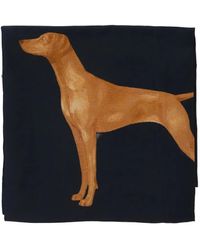 Ralph Lauren - Dog-Print Silk Scarf - Lyst