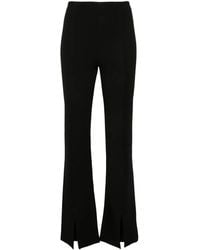 Maje - Split-Detailed Flared Trousers - Lyst
