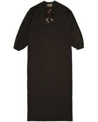 Fortela - Allegral Embroidered V-Neck Dress - Lyst